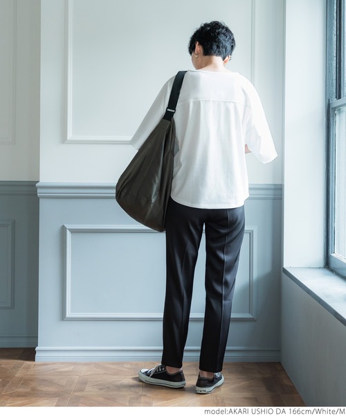 coca（coca）（コカ）の「変形袖Tee（Tシャツ/カットソー・レディース・ホワイト/ブラック・M/L）」の7枚目の写真