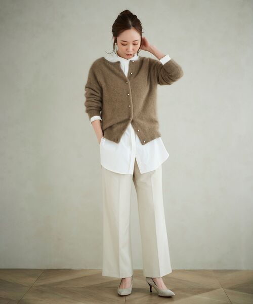 le.coeur blanc(ルクールブラン)の「プリーツカラーロングシャツ(シャツ/ブラウス・レディース・オフホワイト/サックスブルー/ブルー系その他4・38)」の4枚目の写真