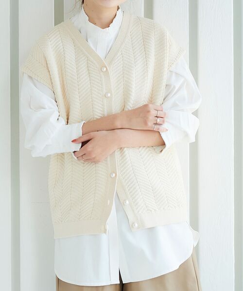 le.coeur blanc(ルクールブラン)の「プリーツカラーロングシャツ(シャツ/ブラウス・レディース・オフホワイト/サックスブルー/ブルー系その他4・38)」の9枚目の写真