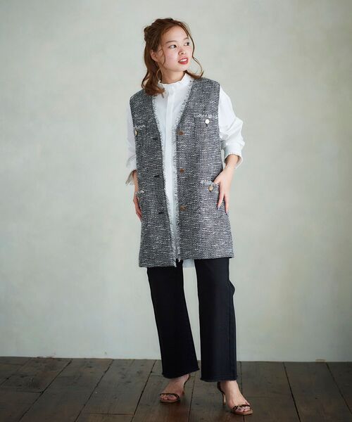 le.coeur blanc(ルクールブラン)の「プリーツカラーロングシャツ(シャツ/ブラウス・レディース・オフホワイト/サックスブルー/ブルー系その他4・38)」の21枚目の写真