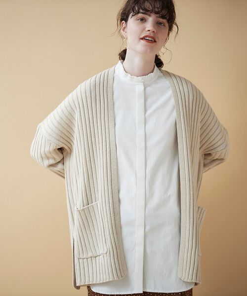 le.coeur blanc(ルクールブラン)の「プリーツカラーロングシャツ(シャツ/ブラウス・レディース・オフホワイト/サックスブルー/ブルー系その他4・38)」の18枚目の写真