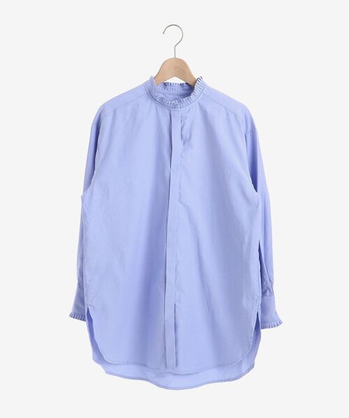 le.coeur blanc(ルクールブラン)の「プリーツカラーロングシャツ(シャツ/ブラウス・レディース・オフホワイト/サックスブルー/ブルー系その他4・38)」の6枚目の写真