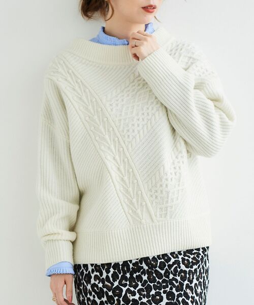 le.coeur blanc(ルクールブラン)の「プリーツカラーロングシャツ(シャツ/ブラウス・レディース・オフホワイト/サックスブルー/ブルー系その他4・38)」の12枚目の写真