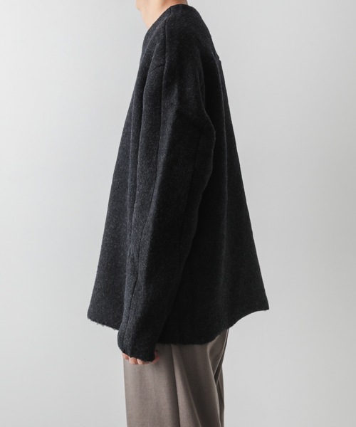 ATTACHMENT（アタッチメント）の「ウールフリース クルーネックプルオーバー / WO FLEECE CREW NECK PULLOVER（ニット/セーター・メンズ・ダークグレー/ブラウン/グリーン・2/1/3）」の15枚目の写真