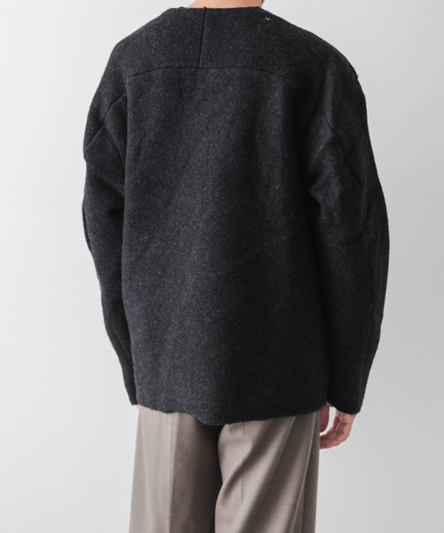 ATTACHMENT（アタッチメント）の「ウールフリース クルーネックプルオーバー / WO FLEECE CREW NECK PULLOVER（ニット/セーター・メンズ・ダークグレー/ブラウン/グリーン・2/1/3）」の16枚目の写真