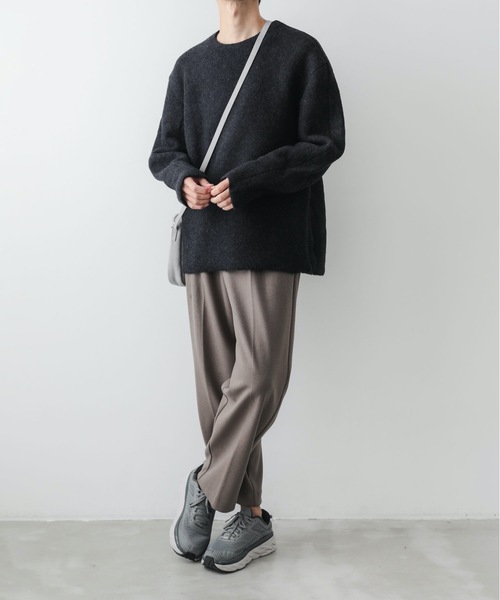 ATTACHMENT（アタッチメント）の「ウールフリース クルーネックプルオーバー / WO FLEECE CREW NECK PULLOVER（ニット/セーター・メンズ・ダークグレー/ブラウン/グリーン・2/1/3）」の18枚目の写真
