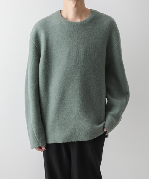 ATTACHMENT（アタッチメント）の「ウールフリース クルーネックプルオーバー / WO FLEECE CREW NECK PULLOVER（ニット/セーター・メンズ・ダークグレー/ブラウン/グリーン・2/1/3）」の21枚目の写真