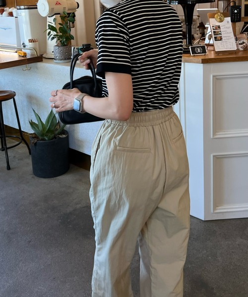 LE MORE(リモア)の「ナイロンカーゴパンツ(カーゴパンツ・レディース・ピンク/アイボリー/ベージュ・FREE)」の9枚目の写真