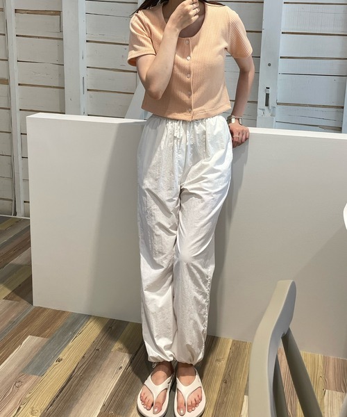 LE MORE(リモア)の「ナイロンカーゴパンツ(カーゴパンツ・レディース・ピンク/アイボリー/ベージュ・FREE)」の21枚目の写真