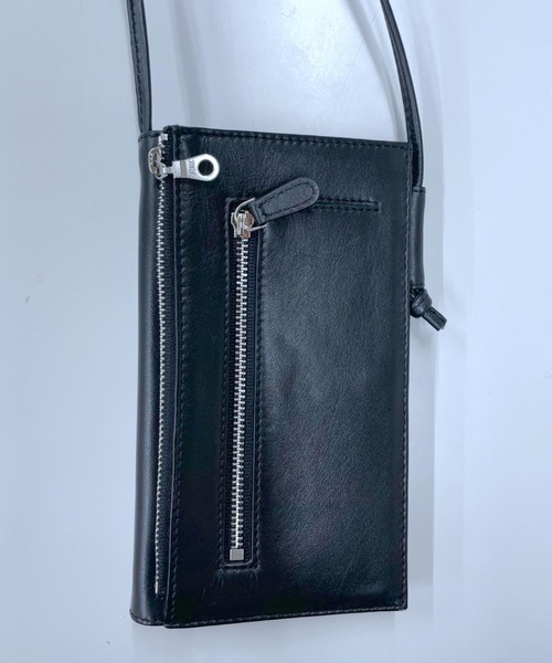 mystic(ミスティック)の「携帯ウォレットバッグ(ショルダーバッグ・レディース・ブラック/オフホワイト・ONE SIZE)」の6枚目の写真