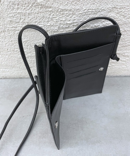 mystic(ミスティック)の「携帯ウォレットバッグ(ショルダーバッグ・レディース・ブラック/オフホワイト・ONE SIZE)」の10枚目の写真