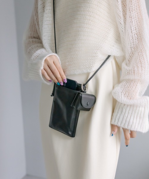 mystic(ミスティック)の「携帯ウォレットバッグ(ショルダーバッグ・レディース・ブラック/オフホワイト・ONE SIZE)」の20枚目の写真