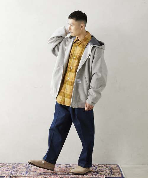 JOURNAL STANDARD relume（ジャーナルスタンダード　レリューム）の「【BIG ALLIIDE / ビック アライド】TECH MELTON H/B（ブルゾン・メンズ・ライトグレー/ベージュ/ブラック系その他・MEDIUM/LARGE）」の3枚目の写真