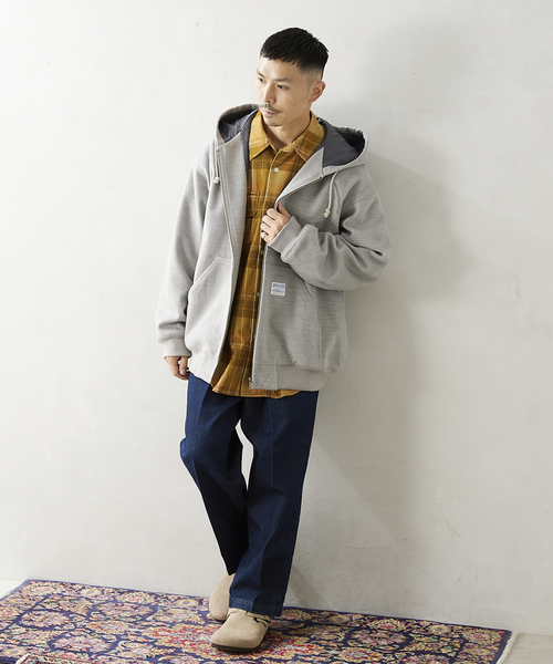 JOURNAL STANDARD relume（ジャーナルスタンダード　レリューム）の「【BIG ALLIIDE / ビック アライド】TECH MELTON H/B（ブルゾン・メンズ・ライトグレー/ベージュ/ブラック系その他・MEDIUM/LARGE）」の5枚目の写真