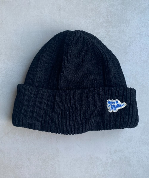 MILLER（ミラー）の「ロゴ刺繍パネルリブニットキャップ（ニットキャップ/ビーニー・レディース・アイボリー/ブラック/ベージュ/グリーン/オレンジ・FREE）」の7枚目の写真