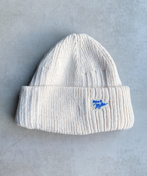 MILLER（ミラー）の「ロゴ刺繍パネルリブニットキャップ（ニットキャップ/ビーニー・レディース・アイボリー/ブラック/ベージュ/グリーン/オレンジ・FREE）」の9枚目の写真
