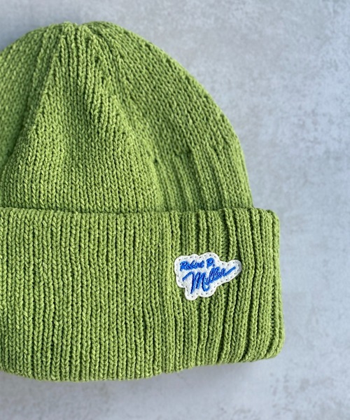 MILLER（ミラー）の「ロゴ刺繍パネルリブニットキャップ（ニットキャップ/ビーニー・レディース・アイボリー/ブラック/ベージュ/グリーン/オレンジ・FREE）」の13枚目の写真