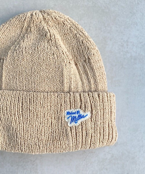 MILLER（ミラー）の「ロゴ刺繍パネルリブニットキャップ（ニットキャップ/ビーニー・レディース・アイボリー/ブラック/ベージュ/グリーン/オレンジ・FREE）」の16枚目の写真