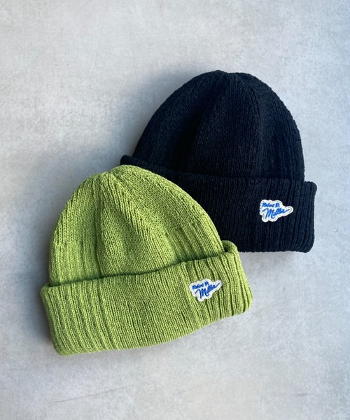 MILLER（ミラー）の「ロゴ刺繍パネルリブニットキャップ（ニットキャップ/ビーニー・レディース・アイボリー/ブラック/ベージュ/グリーン/オレンジ・FREE）」の19枚目の写真