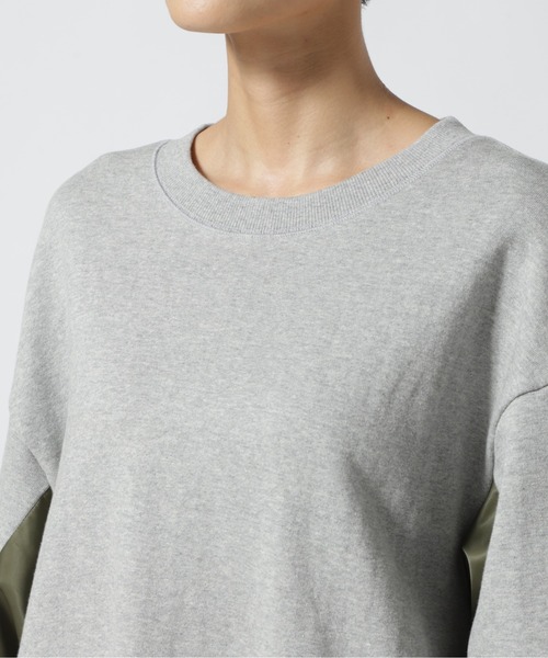 Risley（リズレー）の「Risley/リズレー/布帛切替プルオーバー（Tシャツ/カットソー・レディース・ホワイト/ネイビー/グレー・F）」の15枚目の写真