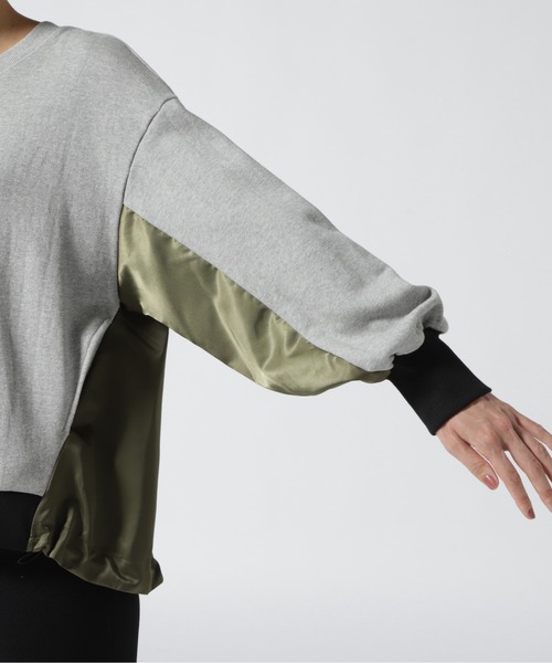 Risley（リズレー）の「Risley/リズレー/布帛切替プルオーバー（Tシャツ/カットソー・レディース・ホワイト/ネイビー/グレー・F）」の13枚目の写真