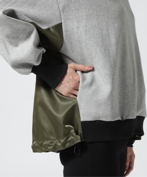 Risley（リズレー）の「Risley/リズレー/布帛切替プルオーバー（Tシャツ/カットソー・レディース・ホワイト/ネイビー/グレー・F）」の12枚目の写真