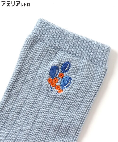 アデリアレトロ（アデリアレトロ）の「アデリアレトロ　ソックス（ソックス/靴下・キッズ・ホワイト/オフホワイト/サックスブルー/ピンク・24/15 /18/21）」の8枚目の写真