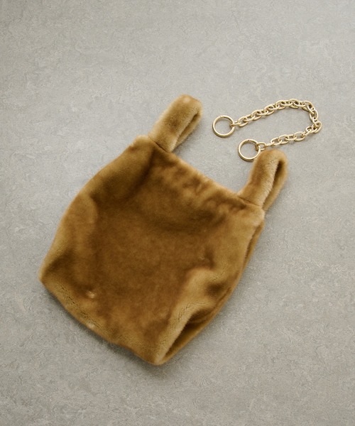 a point(アポワン)の「【a point】フェイクファーバッグ(ショルダーバッグ・レディース・キャメル・FREE)」の9枚目の写真