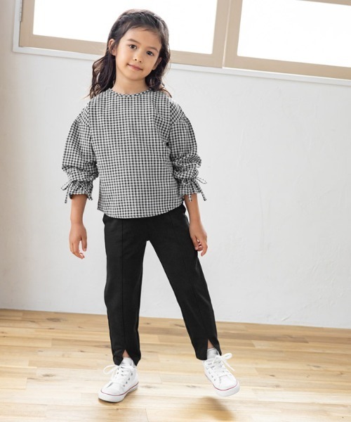 lulpini（ルルピー二）の「kids 2wayチェックキャンディブラウス（シャツ/ブラウス・キッズ・ブラック×ホワイト/ネイビー系・S/M/L）」の22枚目の写真