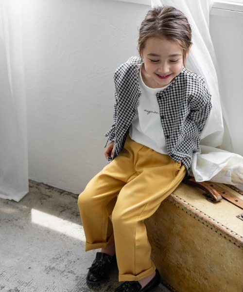 lulpini（ルルピー二）の「kids 2wayチェックキャンディブラウス（シャツ/ブラウス・キッズ・ブラック×ホワイト/ネイビー系・S/M/L）」の20枚目の写真