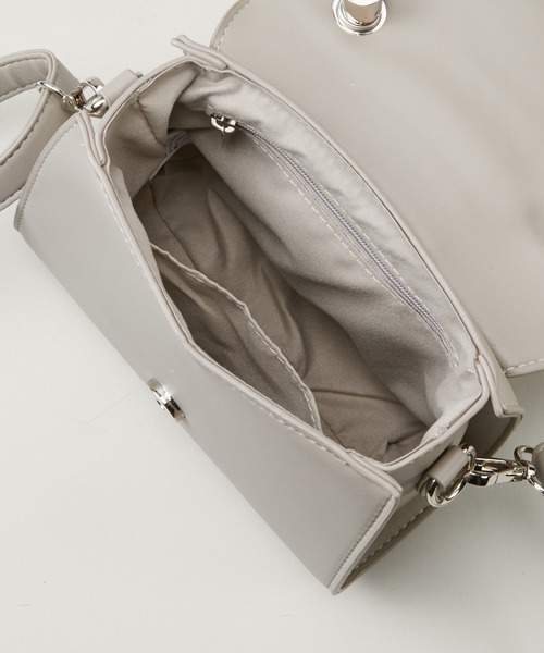 GeeRA(ジーラ)の「スクエア2WAYショルダー(ショルダーバッグ・レディース・ブラック/パープル/グレー/マスタード・FREE)」の8枚目の写真