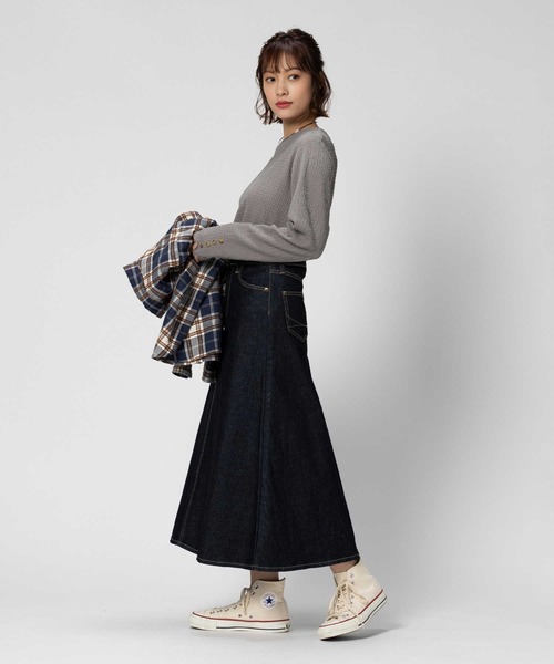 SOMETHING（サムシング）の「【SOMETHING】フレアスカート（スカート・レディース・ノンウォッシュ・S/M）」の15枚目の写真