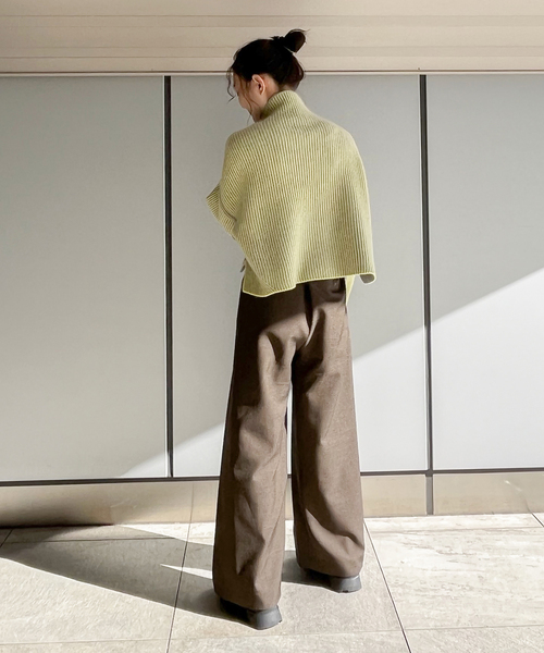 PROVOKE (プロヴォーク)の「【PROVOKE / プロヴォーク】 deformation タックパンツ(スラックス・レディース・ブラウン・FREE)」の10枚目の写真