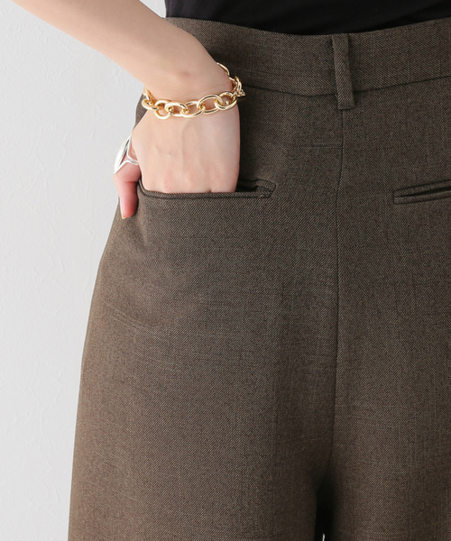 PROVOKE (プロヴォーク)の「【PROVOKE / プロヴォーク】 deformation タックパンツ(スラックス・レディース・ブラウン・FREE)」の9枚目の写真