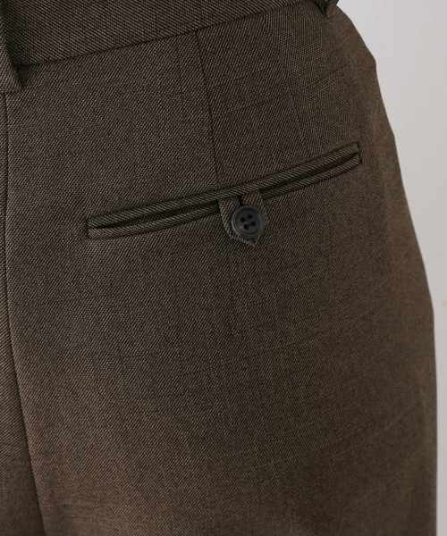 PROVOKE (プロヴォーク)の「【PROVOKE / プロヴォーク】 deformation タックパンツ(スラックス・レディース・ブラウン・FREE)」の7枚目の写真