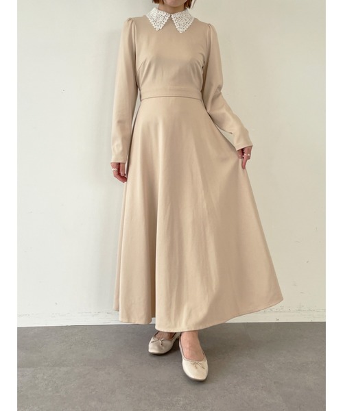 Areeam（アリーム）の「衿レースワンピース（ドレス・レディース・チャコールグレー/ベージュ・FREE）」の15枚目の写真