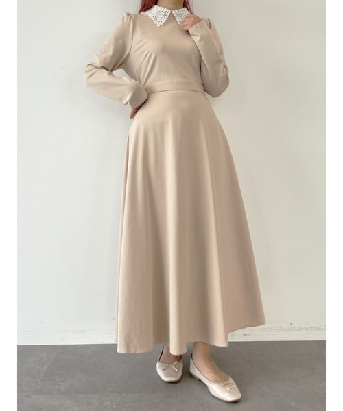 Areeam（アリーム）の「衿レースワンピース（ドレス・レディース・チャコールグレー/ベージュ・FREE）」の18枚目の写真