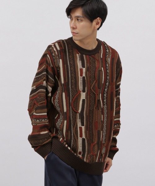 LAKOLE（ラコレ）の「クージーニットプルオーバー / 353213（ニット/セーター・メンズ・ブラック/ダークブラウン/ネイビー・MEDIUM/LARGE）」の2枚目の写真