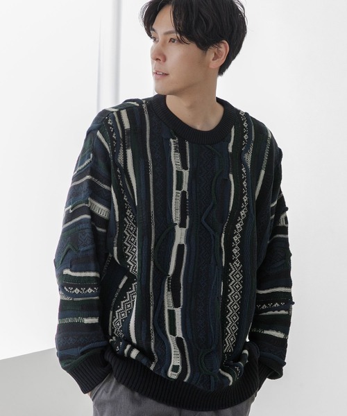 LAKOLE（ラコレ）の「クージーニットプルオーバー / 353213（ニット/セーター・メンズ・ブラック/ダークブラウン/ネイビー・MEDIUM/LARGE）」の19枚目の写真