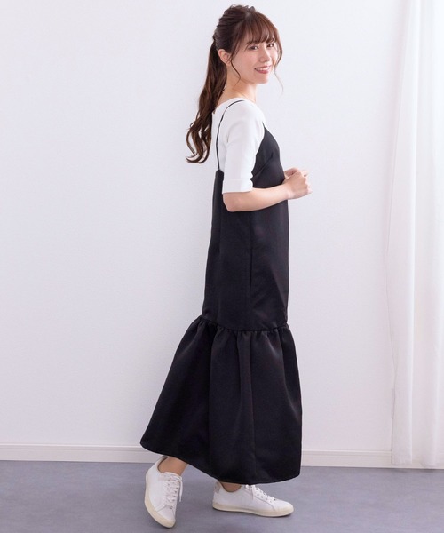 ETERNITY SELECT(エタニティ セレクト)の「タフタキャミワンピ(ワンピース・レディース・ブラック/ブラウン・M/L)」の16枚目の写真