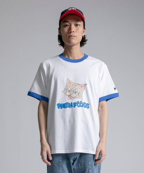 Name.(ネーム)の「STUDIOUS別注 RINGER PRINT TEE(Tシャツ/カットソー・メンズ・ホワイト/グレー・1/2)」の3枚目の写真