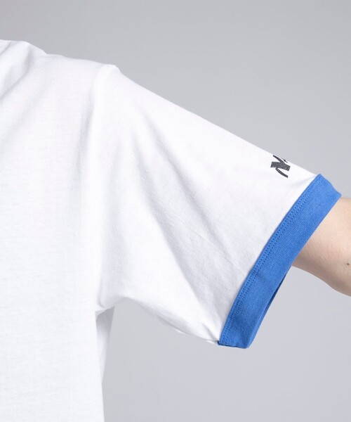 Name.(ネーム)の「STUDIOUS別注 RINGER PRINT TEE(Tシャツ/カットソー・メンズ・ホワイト/グレー・1/2)」の9枚目の写真
