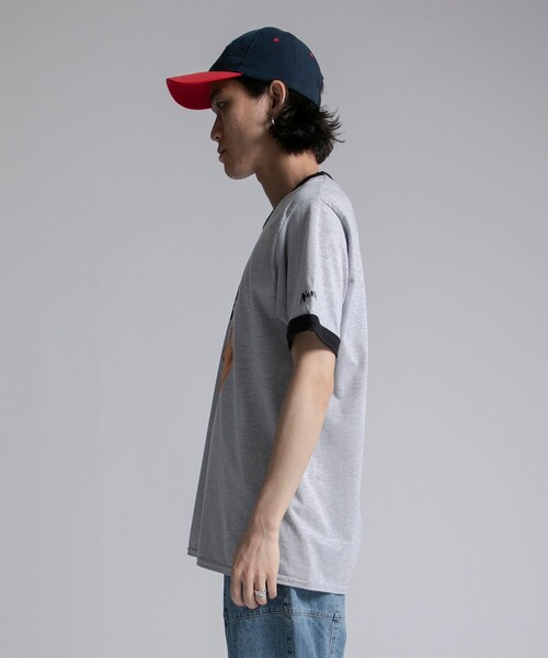 Name.(ネーム)の「STUDIOUS別注 RINGER PRINT TEE(Tシャツ/カットソー・メンズ・ホワイト/グレー・1/2)」の14枚目の写真