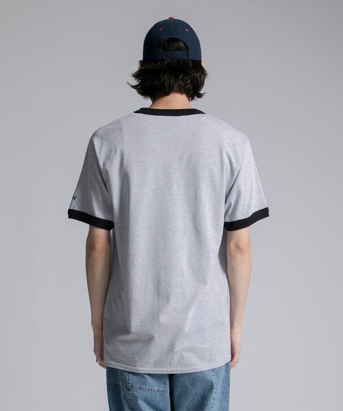Name.(ネーム)の「STUDIOUS別注 RINGER PRINT TEE(Tシャツ/カットソー・メンズ・ホワイト/グレー・1/2)」の15枚目の写真