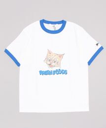 STUDIOUS別注 RINGER PRINT TEE