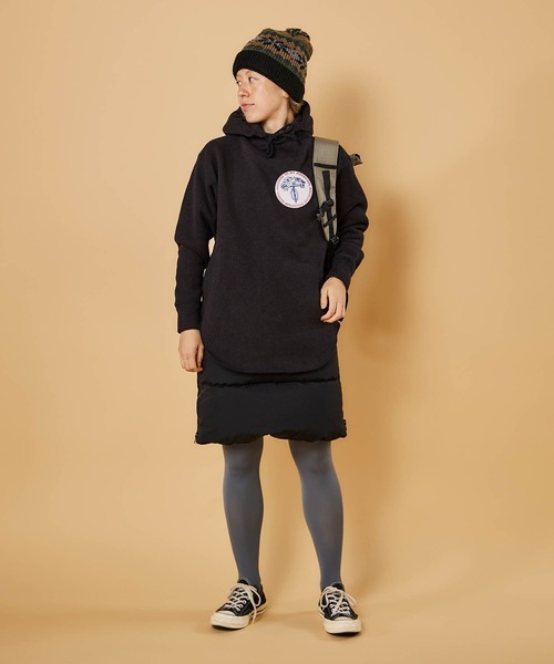 HOLIDAY(ホリデイ)の「HOLIDAY×BURLAPOUTFITTER THERMAL PRO FLEECE HOOD/ ホリディ サーマルプロフリースフード(パーカー・レディース・ブラック/ブルー/ブラウン系その他・ONE SIZE)」の9枚目の写真