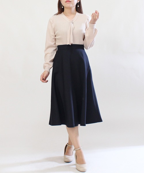 ASTORIA ODIER（アストリアオディール）の「2wayボウタイニットプルオーバー（ニット/セーター・レディース・ベージュ/モカ/ホワイト/ブラック/ピンクベージュ・MEDIUM/LARGE）」の20枚目の写真