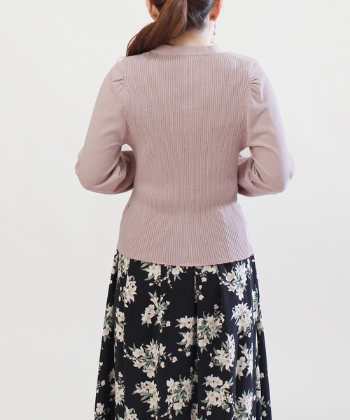 ASTORIA ODIER（アストリアオディール）の「2wayボウタイニットプルオーバー（ニット/セーター・レディース・ベージュ/モカ/ホワイト/ブラック/ピンクベージュ・MEDIUM/LARGE）」の22枚目の写真