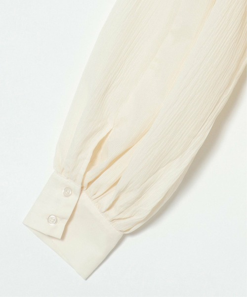 THE TOE ホワイトフリルバルーンスリーブシャツ THE YOn（ザヨン）の「バルーンヘムドルマンスリーブクロップド