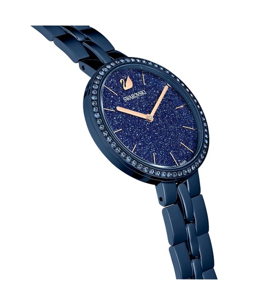 SWAROVSKI（スワロフスキー）の「【公式】【スワロフスキー】Cosmopolitan ウォッチ, 金属製のブレスレット, ブルー, ブルーフィニッシュ（アナログ腕時計・レディース・ブルー・ONE SIZE）」の5枚目の写真